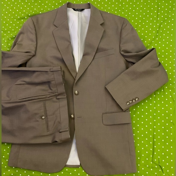 JOSEPH A BANK Cotton/Wool Tan Summer Suit - Picture 1 of 11